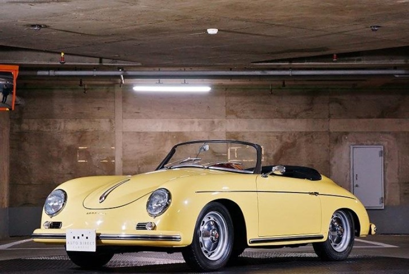 イエロー ポルシェ オープンカー 356