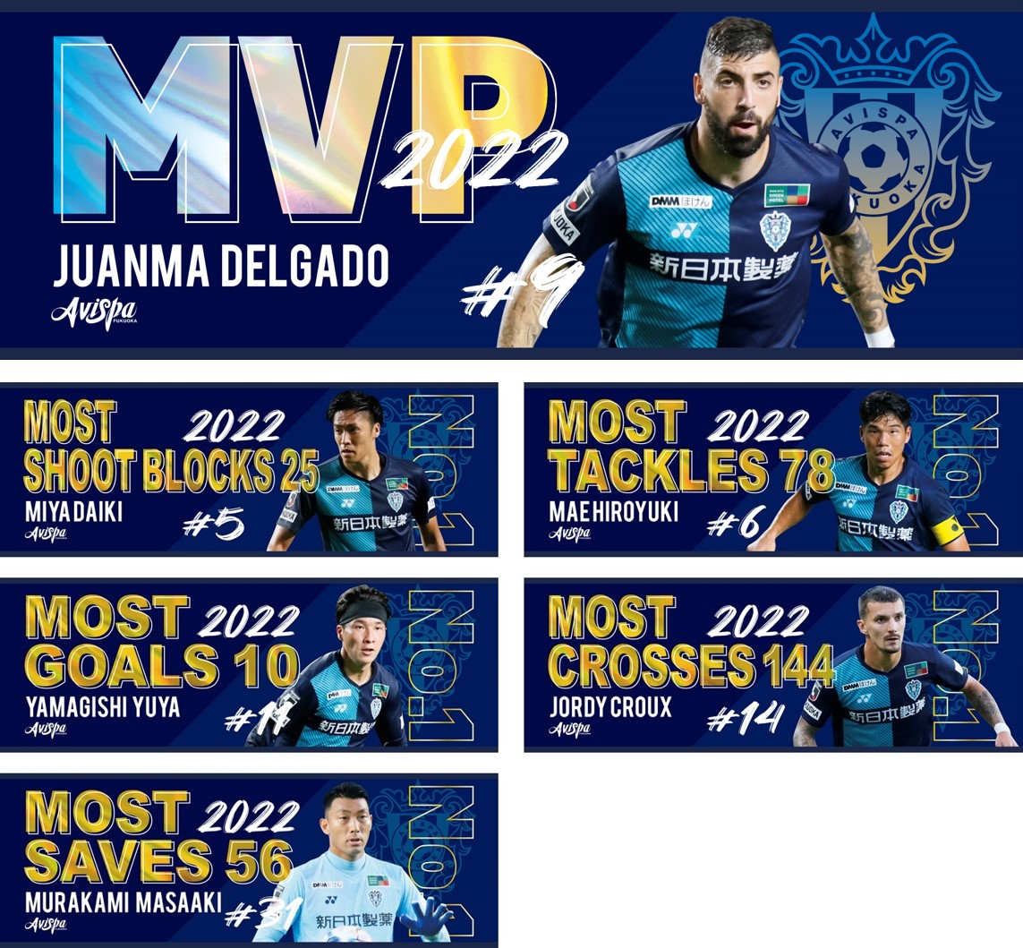 アビスパ福岡2022 年間MVP＆No.1発表！＞ 記念グッズ販売のお知らせ