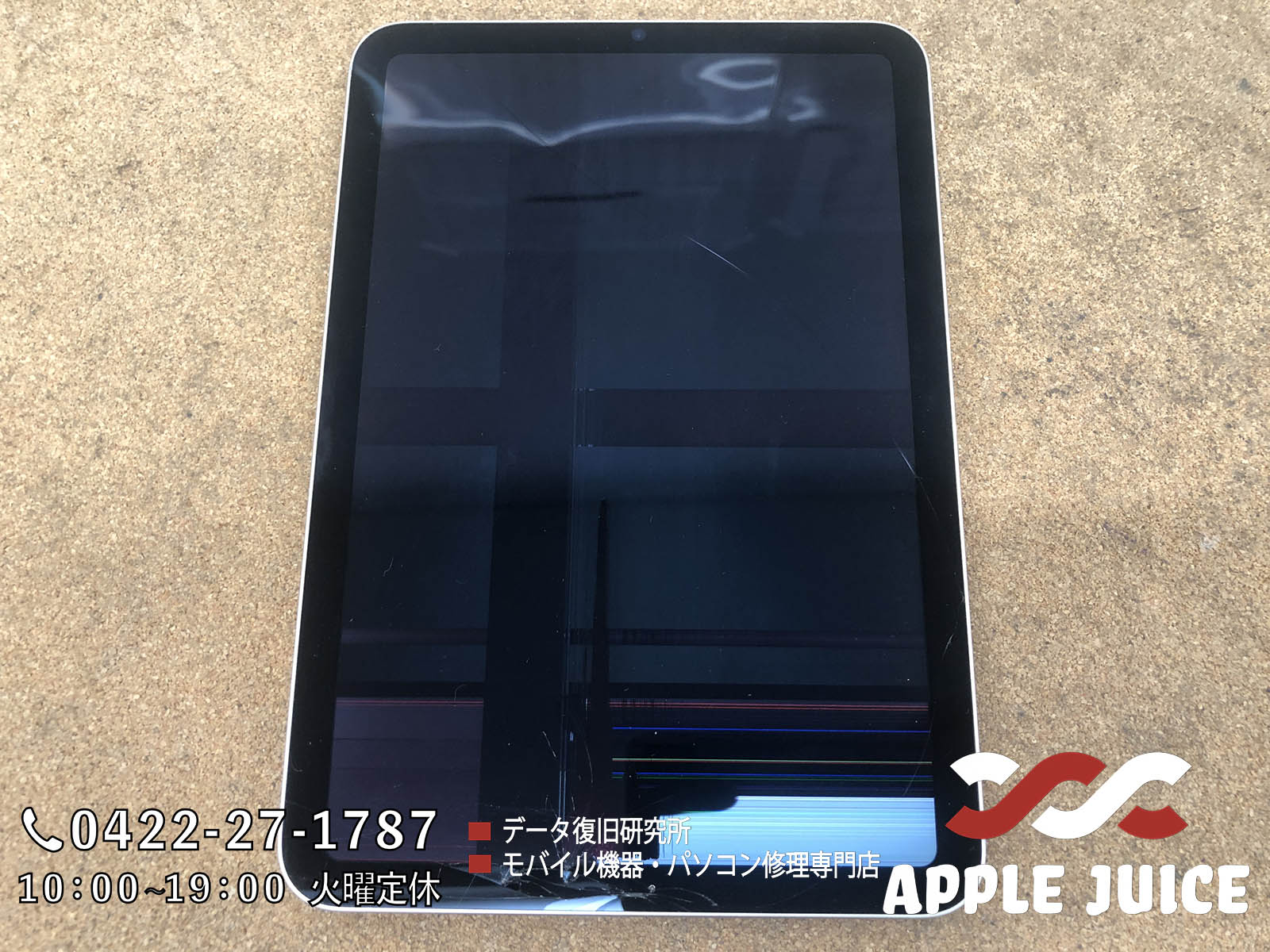 衝撃を受け液晶が映らない iPad Mini 6世代 | Mac・iPhone・iPad・iPod