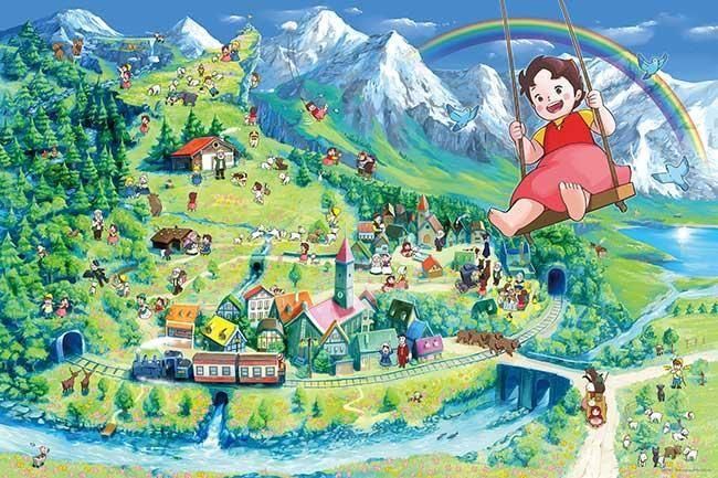 ハイジのアルプスマップ | 光るジグソーパズルのアップルワン