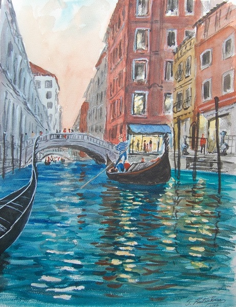 黄昏のヴェネツィア」 by TAKA｜Artmeter｜暮らしを彩るアートが