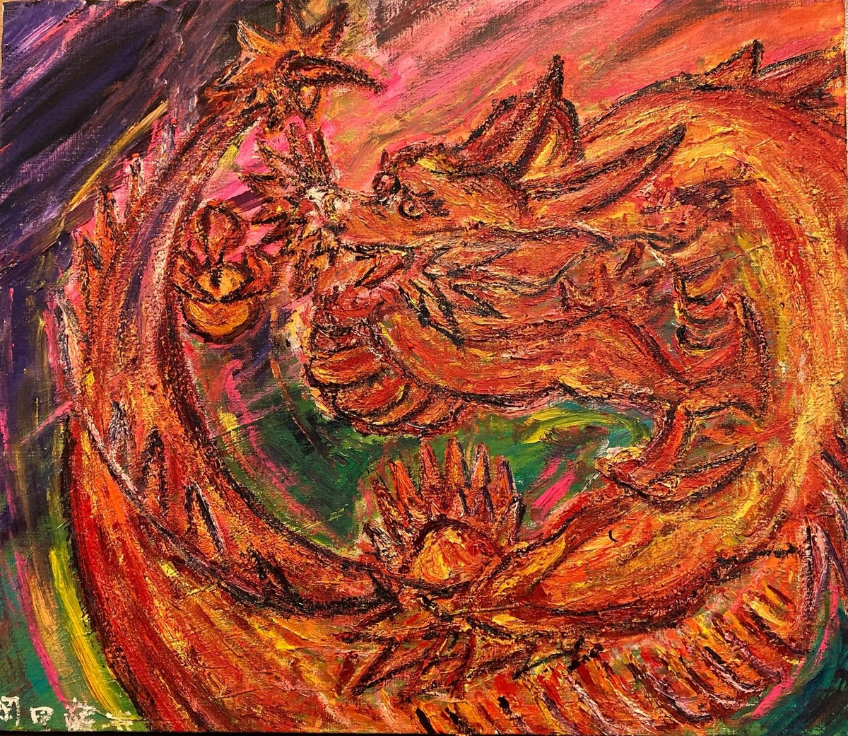 赤い龍」 by 岡田龍典｜Artmeter｜暮らしを彩るアートが、きっと見つかる