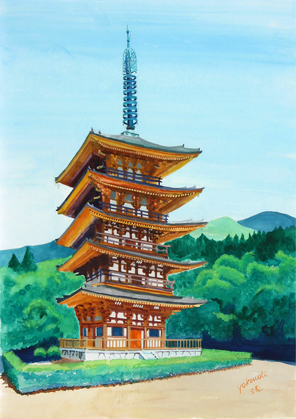 醍醐寺・五重塔」 by 横内 清｜Artmeter｜暮らしを彩るアートが