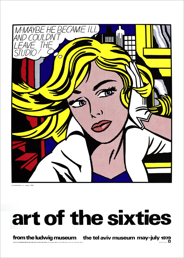 リキテンスタインシルクスクリーンイベントポスター 貴重☆ロイリキ