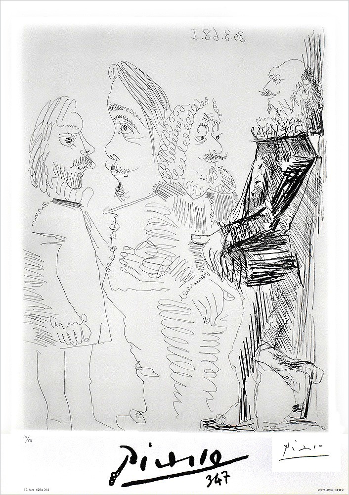 パブロ・ピカソ ポスター 銅版画347シリーズ No.13|アート＆フレーム
