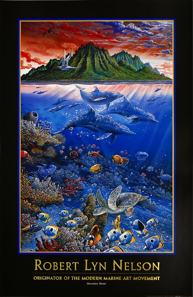 ロバート・リン・ネルソン ポスター Hawaiian Muses PO-2|アート