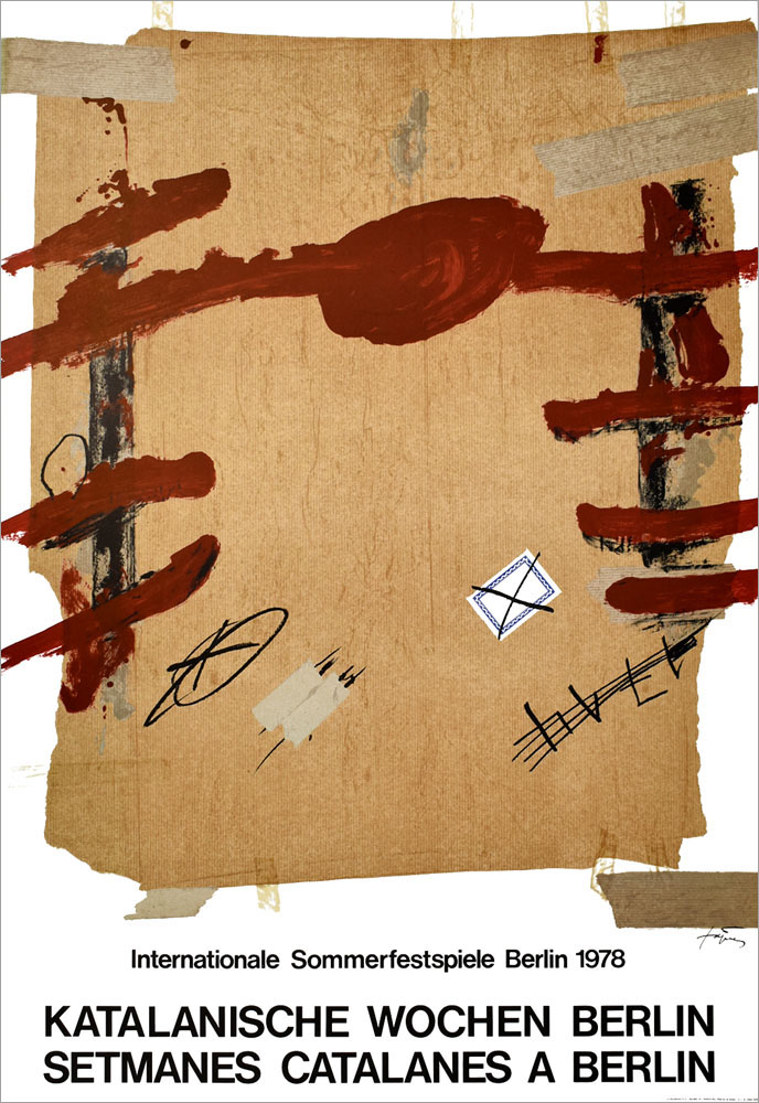 アントニ・タピエス ポスター Internationale Sommerfestspiele Berlin