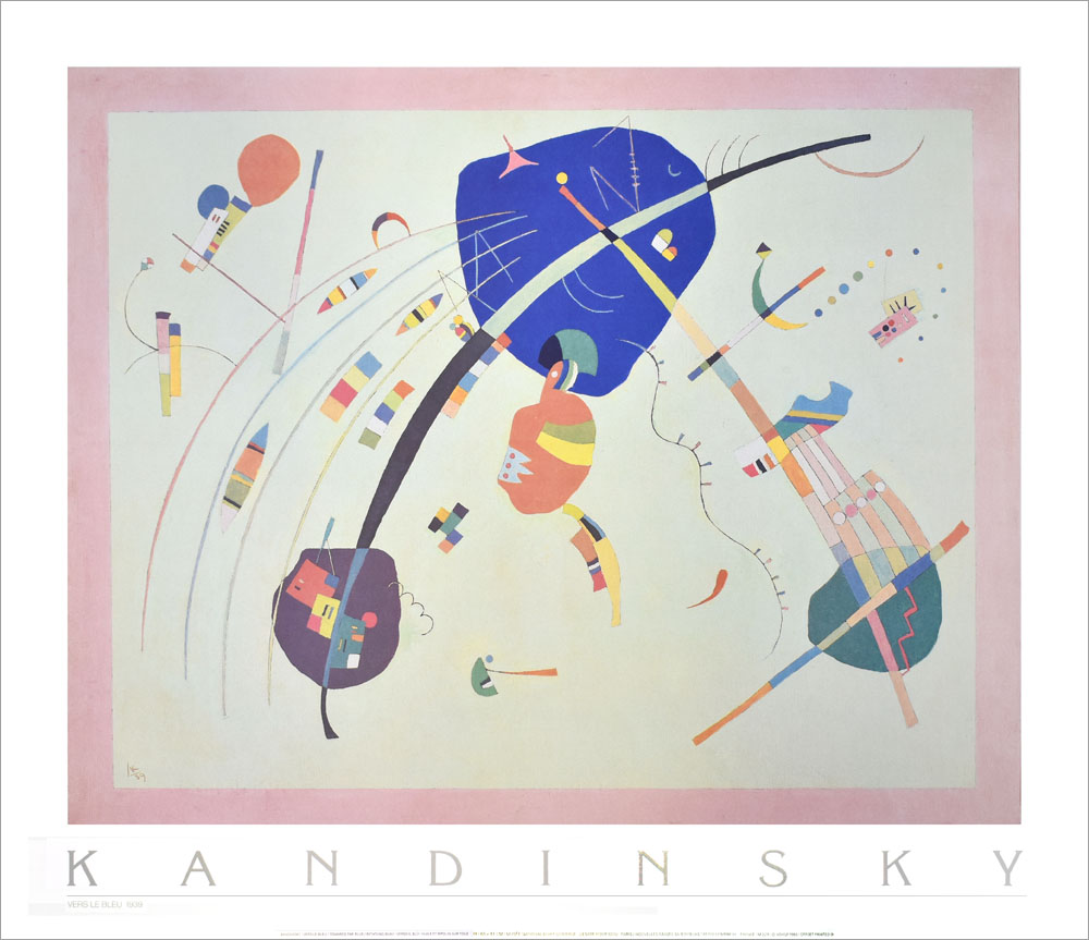 ワシリー・カンディンスキー ポスター VERS LE BLEU 1939（青への集中