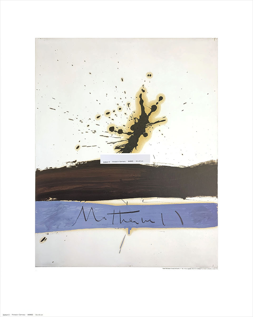 ロバート・マザウェル ポスター Beside the Sea # 1 1962|アート