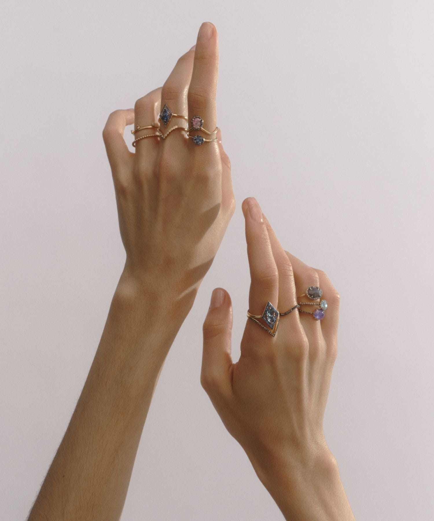 アルティーダウード k18 マーキス タンザナイト エタニティリング