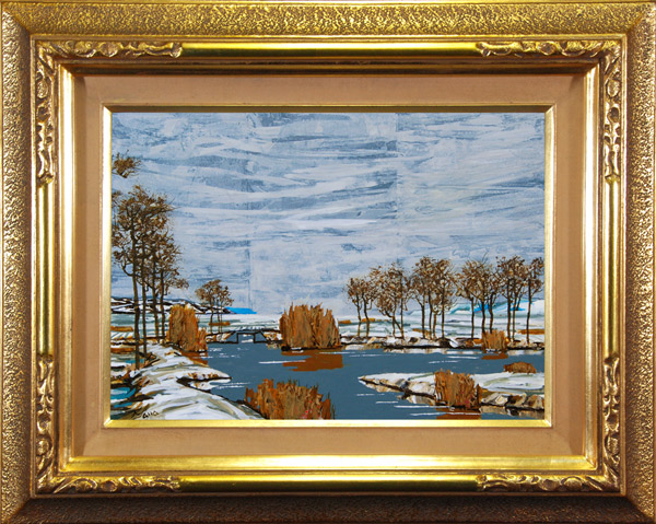 佐野隆人 「越路の雪」 油彩4号｜【Arts Ship】のむら画廊