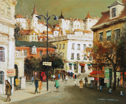 内田晃 「マドリード風景」 油彩8号｜【Arts Ship】のむら画廊