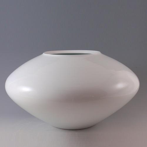 有田焼 厚生労働省認定『現代の名工』奥川俊右衛門作 白磁 彫り竹文様