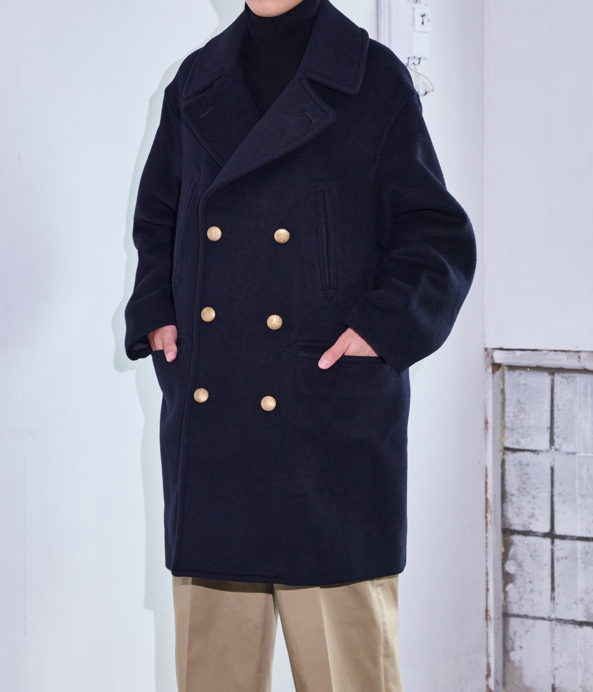 別注 Wool Cashmere Pea Coat | blurhms(ブラームス) / アウター