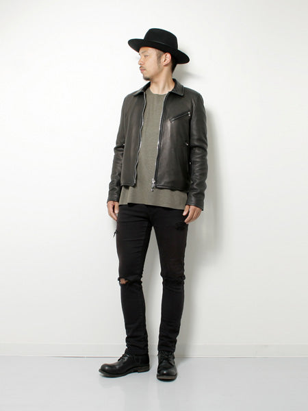 エンジュームラムレザー シングルライダース - KAZUYUKI KUMAGAI 「Area」