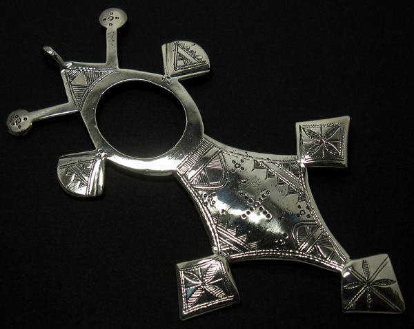 トゥアレグクロス(タウアクロス・ニッケル・特大)<アフリカのメタル