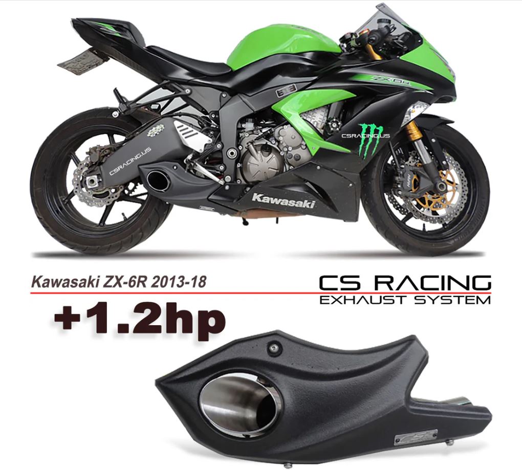 CSRacing ZX-6R(13-18) アンダーマウントサイド出しマフラー！｜AxxL