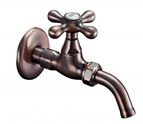 古銅色十字旋轉長栓-特色水栓| ERIC雅麗家/博麟水電材料有限公司-台中