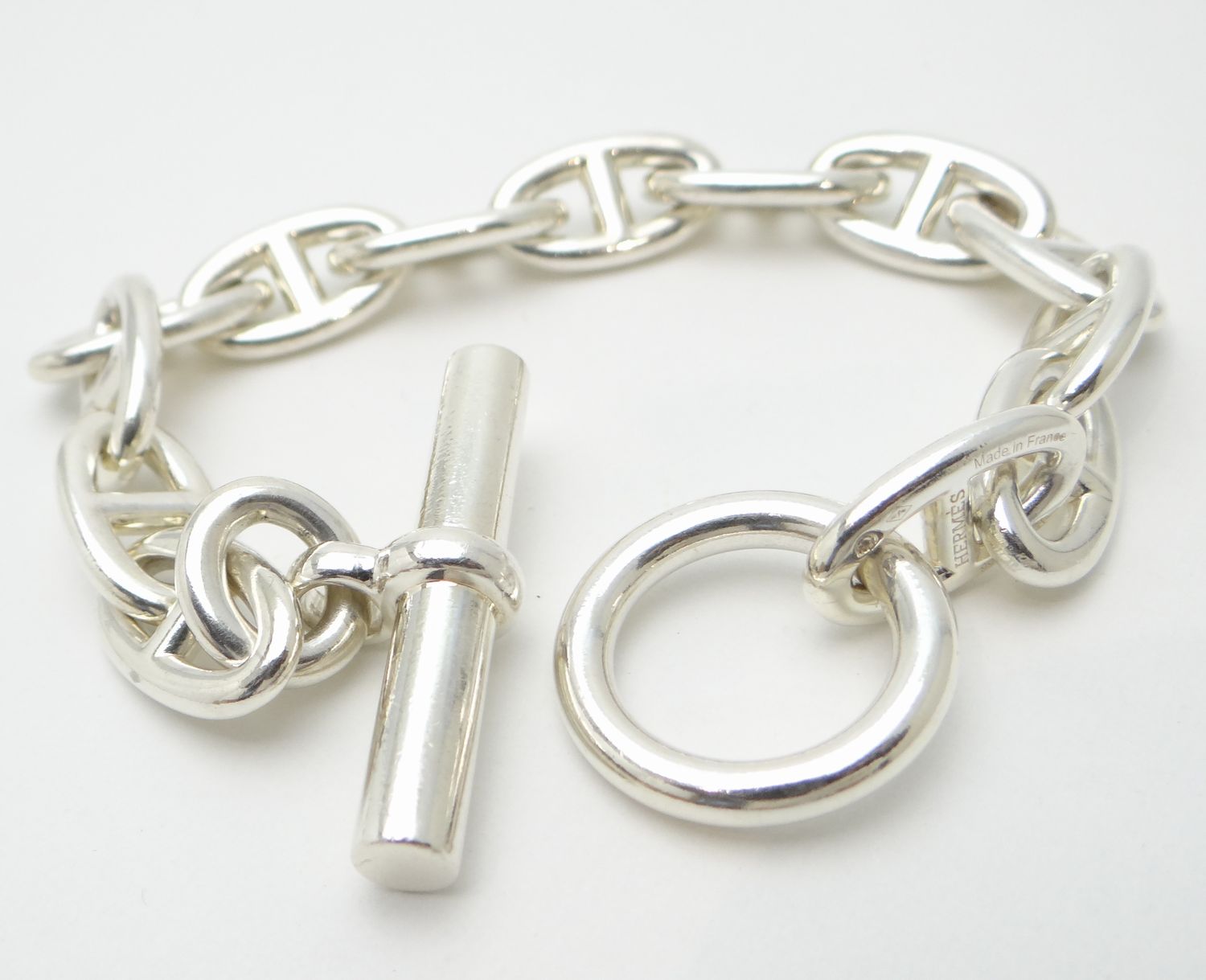 HERMES エルメス シェーヌダンクルGM 13コマ 約18cm ブレスレット