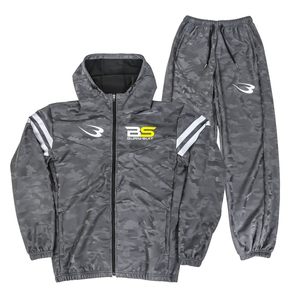 BURN－SUIT】サウナスーツアクティブ セットアップスーツ S