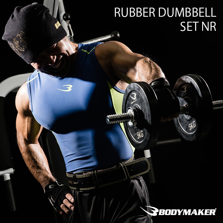 ラバーダンベルセットNR30kg PR003DST30｜BODYMAKER（ボディ