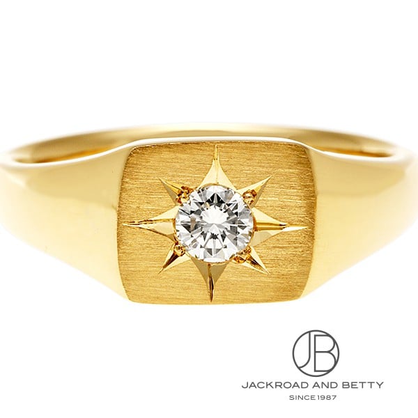 K18 印台 ダイヤリング[] K18 Diamond Ring | ノーブランド 新品