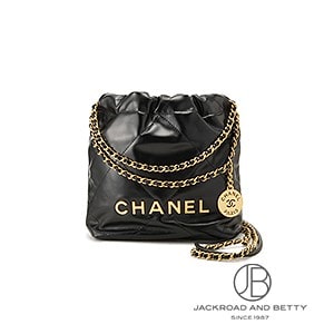 CHANEL 22 ミニ ハンドバッグ ブラック 黒[AS3980 B19059 94305