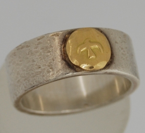 ゴローズK18イーグルメタル付き平打ちリングサイズ直し