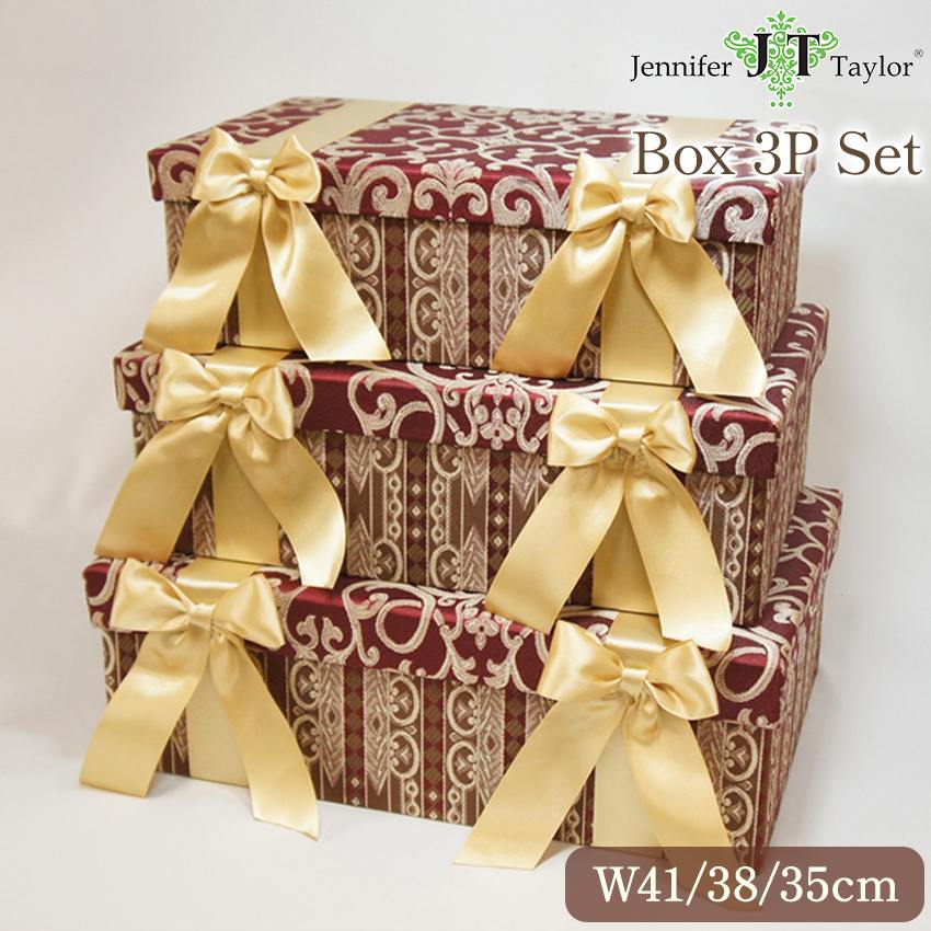 ジェニファーテイラー ボックス3個セット Poinsettia-RE | ロココ調