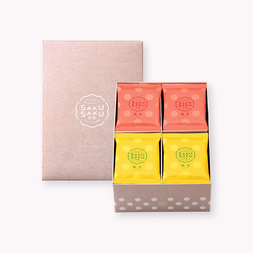 さくさく日記［詰合せ］20袋入: さくさく日記｜坂角総本舖（えび