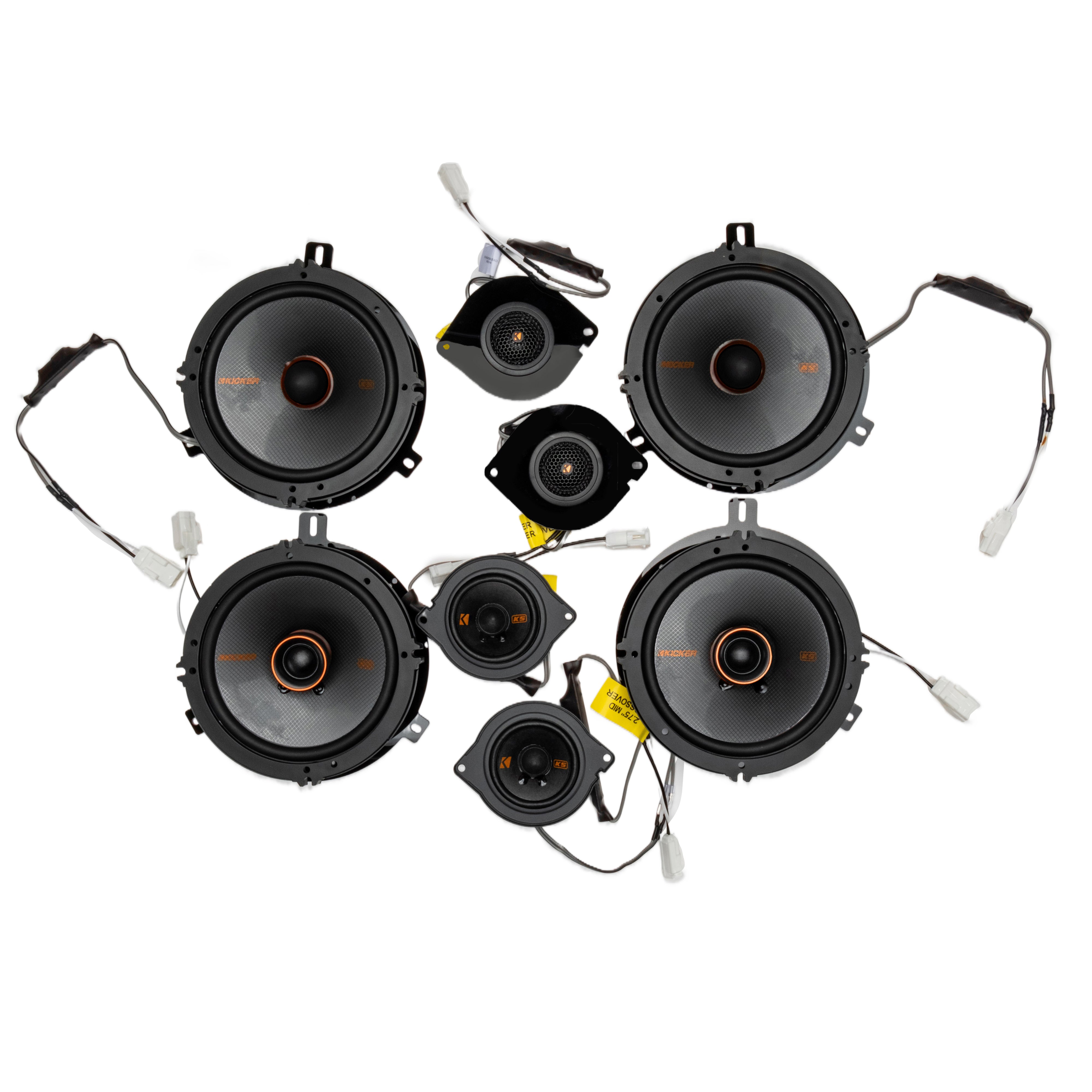 Kicker Plug & Play 8 Speaker Bundle | '15 - '18 JK Wrangler