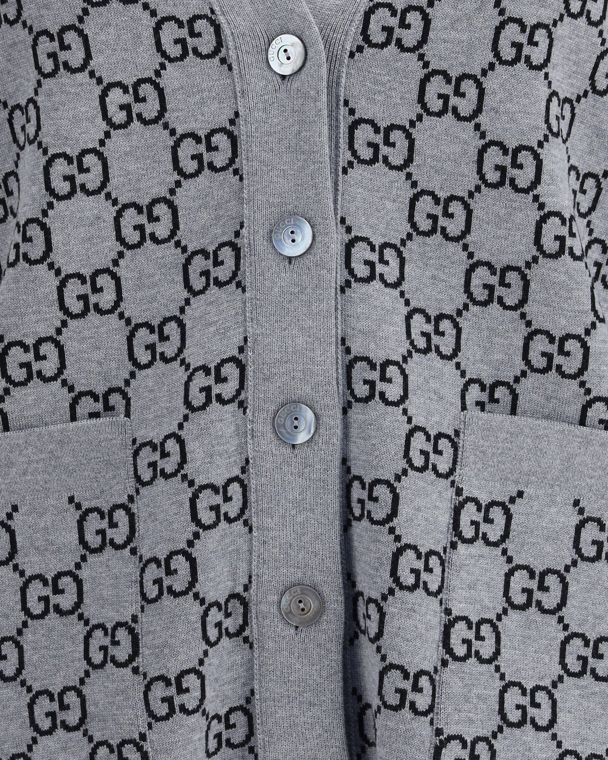 GUCCI GG Supreme reversible Cardigan BLACK | Base Blu