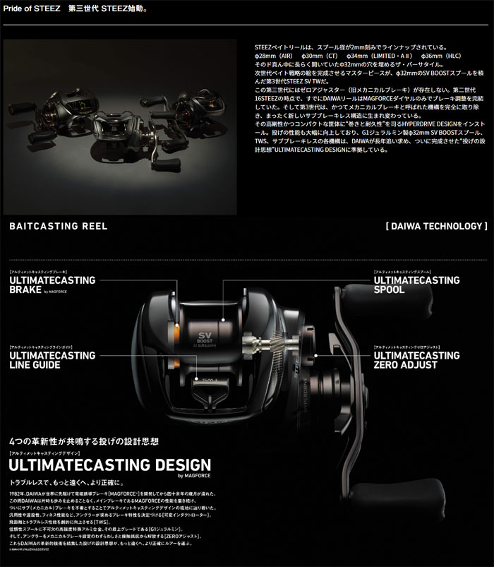 ダイワ 24スティーズ SV TW 100H DAIWA - 【バス・トラウト・ソルトの