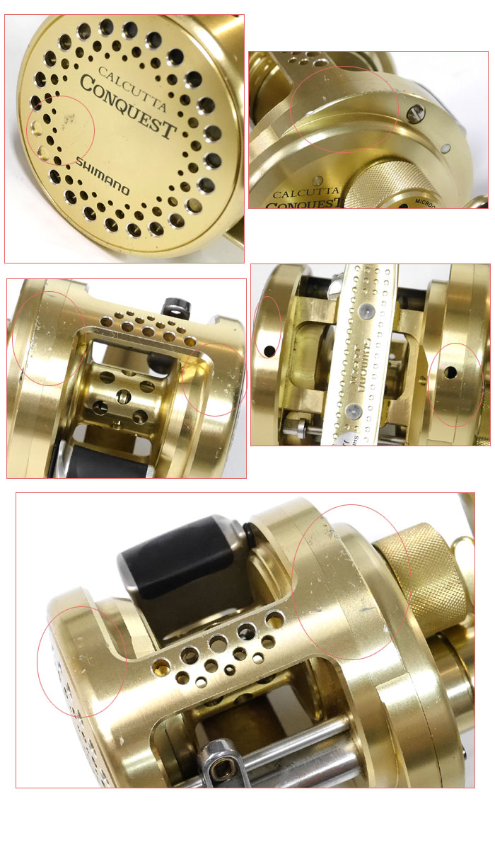 中古品】 シマノ 01カルカッタコンクエスト 101 左巻き SHIMANO