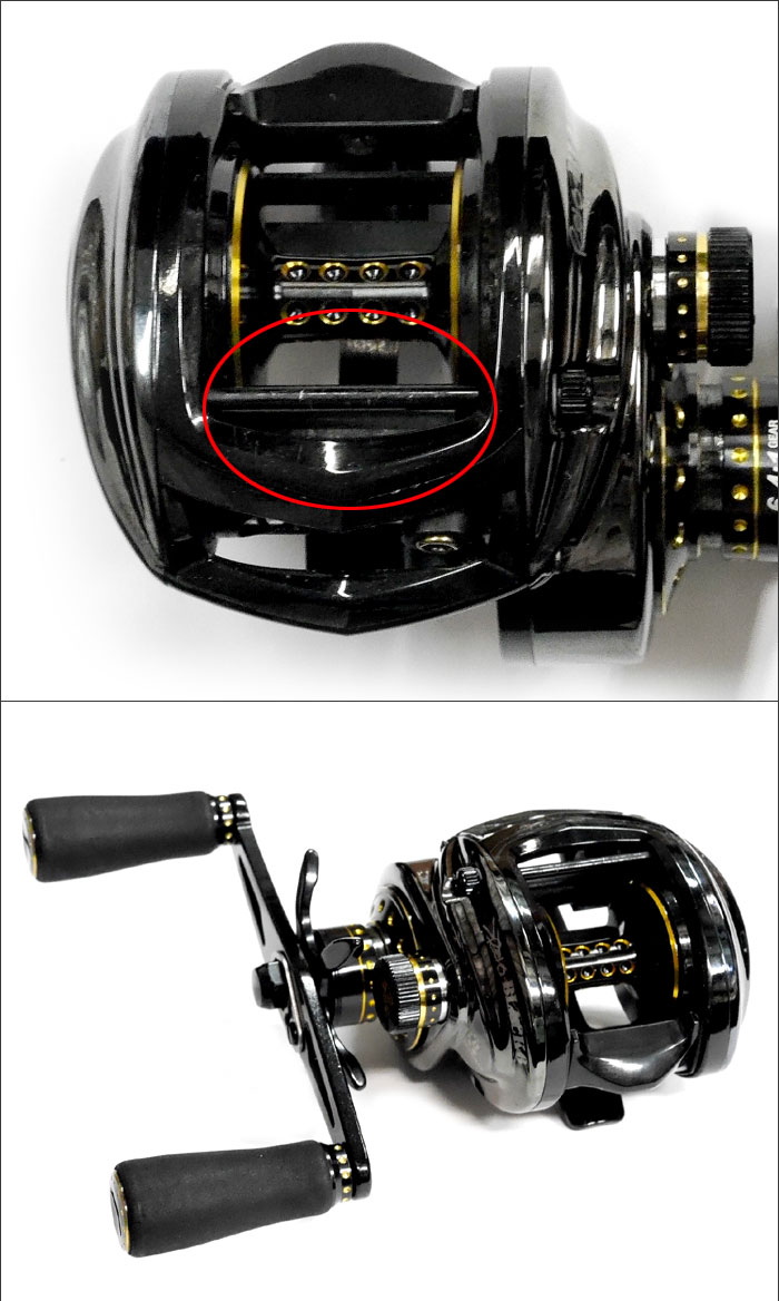 中古品】 アブ レボブラックシックス 左巻き Abu Revo BLACK 6