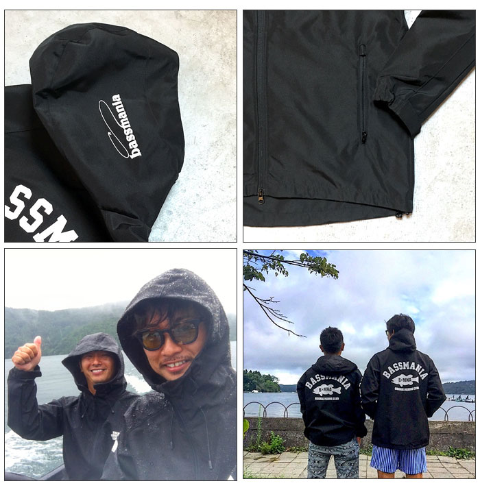 バスマニア アーチロゴマウンテンパーカー bassmania arch logo