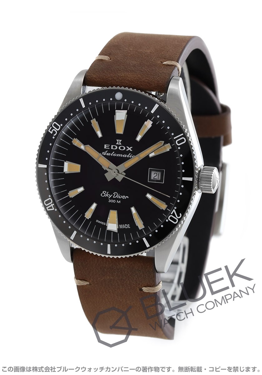 エドックス スカイダイバー 300m防水 メンズ 80126-3N-NINB |腕時計