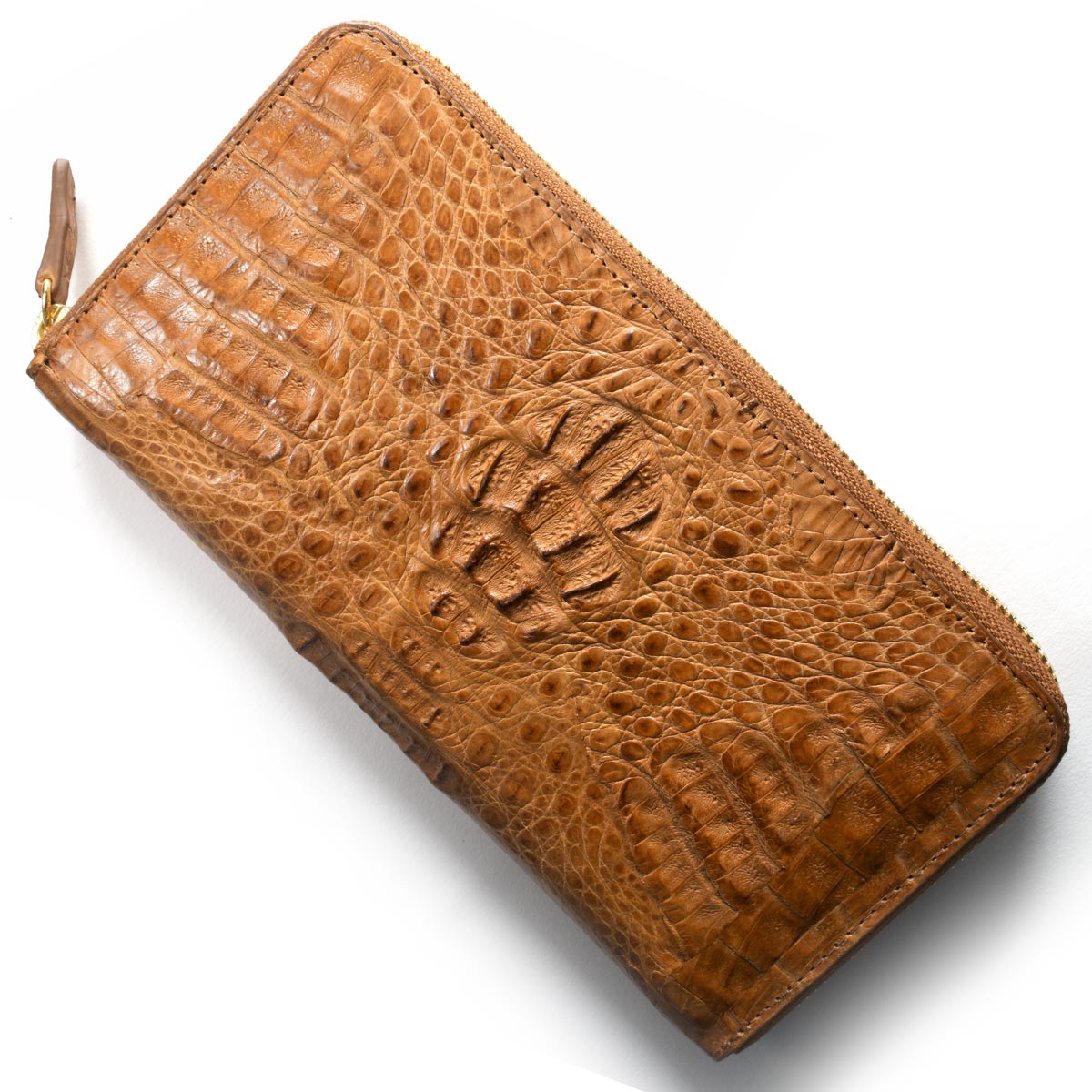 本革 長財布 財布 メンズ レディース カイマンワニ CAIMAN GENUINE