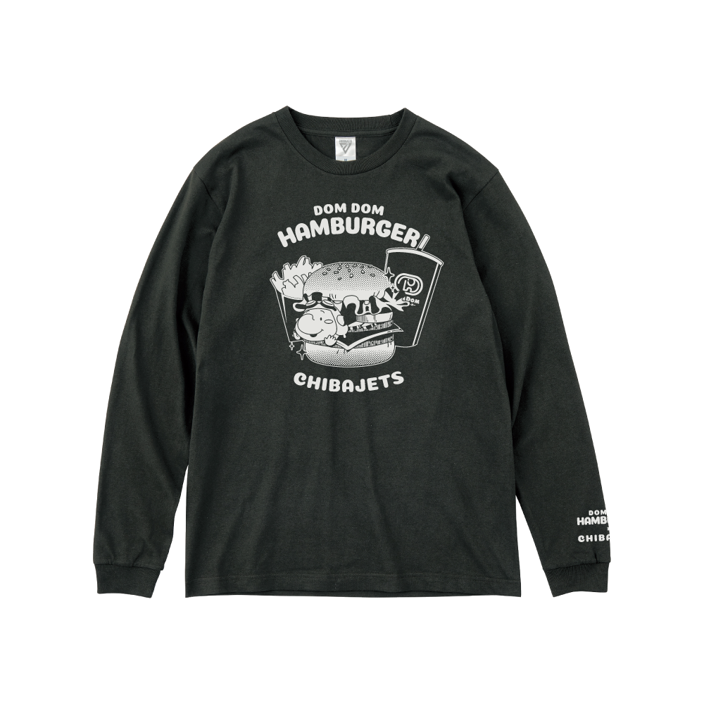 ﾄﾞﾑﾄﾞﾑﾊﾝﾊﾞｰｶﾞｰｺﾗﾎﾞ ﾛﾝｸﾞｽﾘｰﾌﾞTｼｬﾂ｜千葉ジェッツ｜B.LEAGUE（Bリーグ