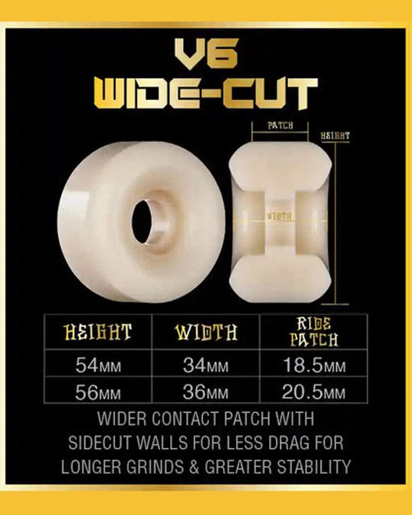 BONES SPF Skateboard Wheels Pool & the Gang 54 V6 Widecut