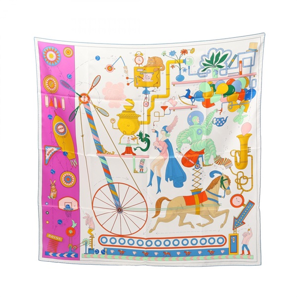 エルメス(HERMES)エルメス カレ90 Tea for Two スカーフ 衣料品