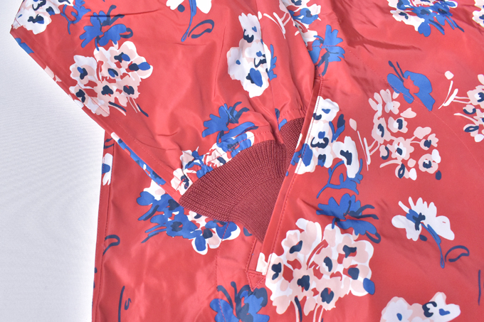 COACH JACKET - POLY TAFFETA / FLORAL PRINTED / Red | Needles