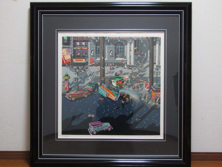 ヒロヤマガタ THE POET II 1993年 ヒロ・ヤマガタ「父と子II」シルク