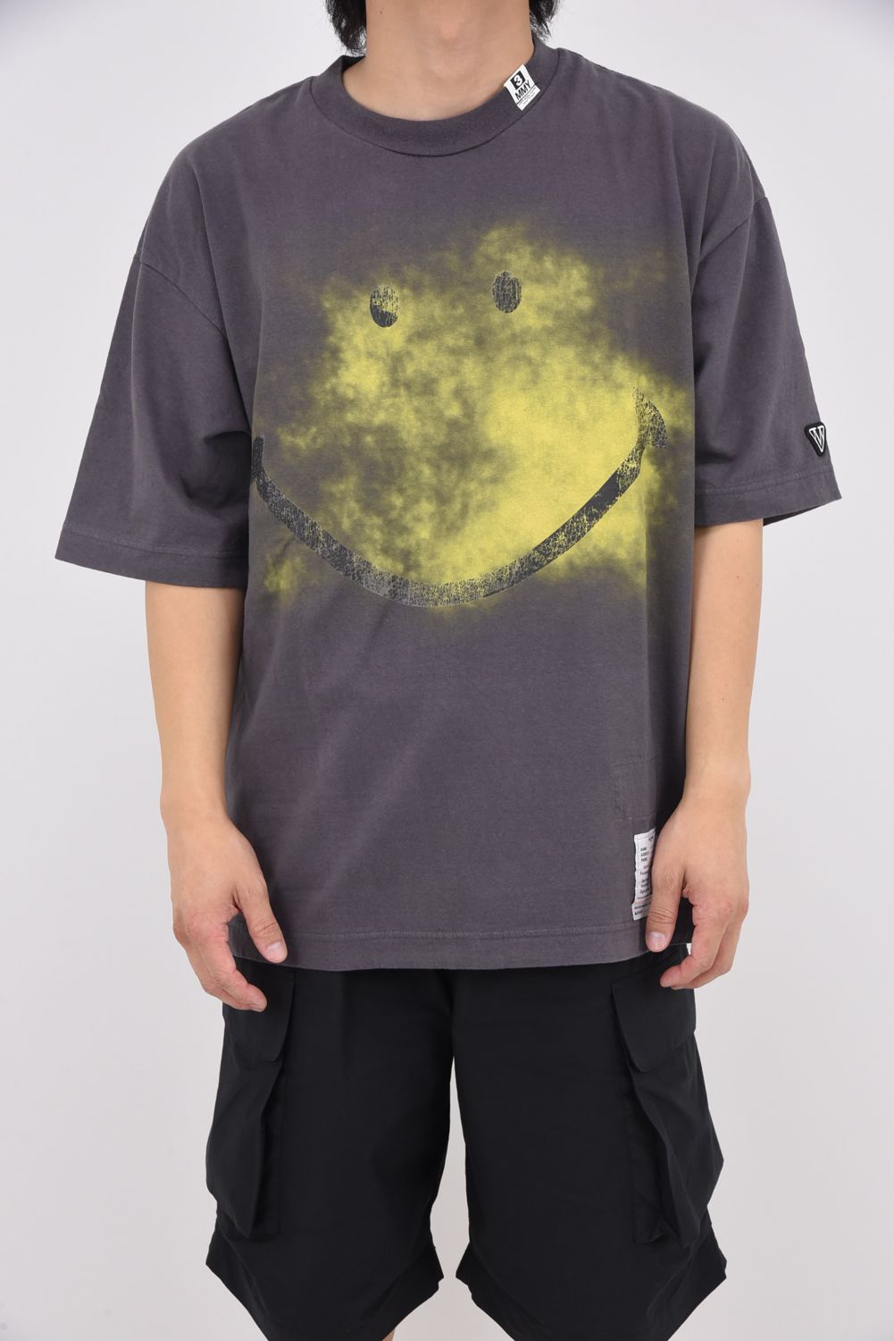Maison MIHARA YASUHIRO - Smily Face Printed Ringer T-shirt