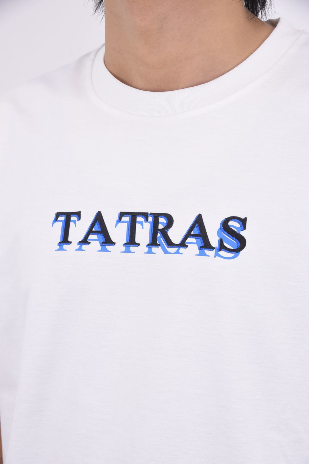 TATRAS - RISTEN (リステン) / 刺繍風ブランドロゴ クルーネック T
