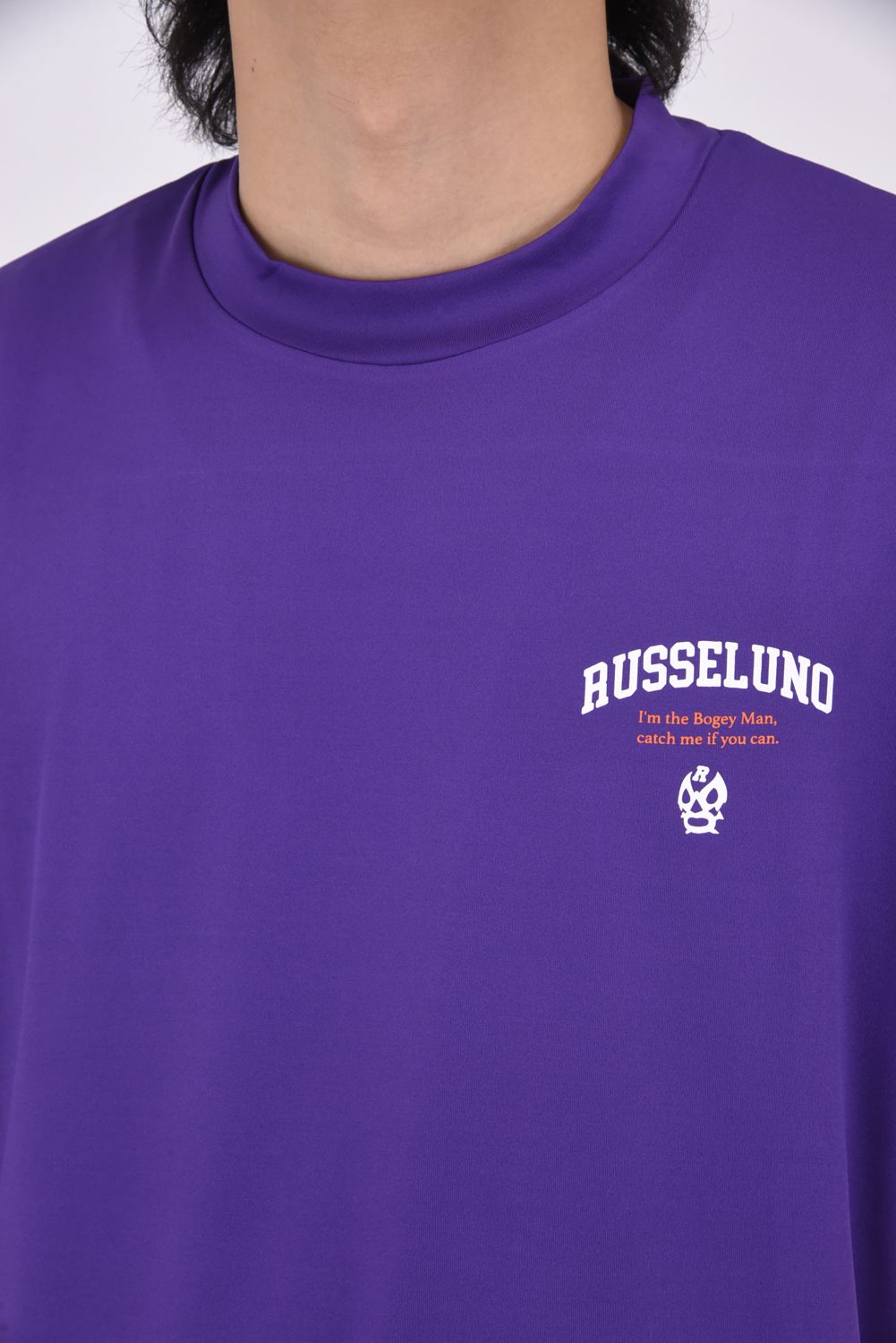 RUSSELUNO - 【25SS】 COLLAGE LOOSE MOCKNECK / ルーズフィット