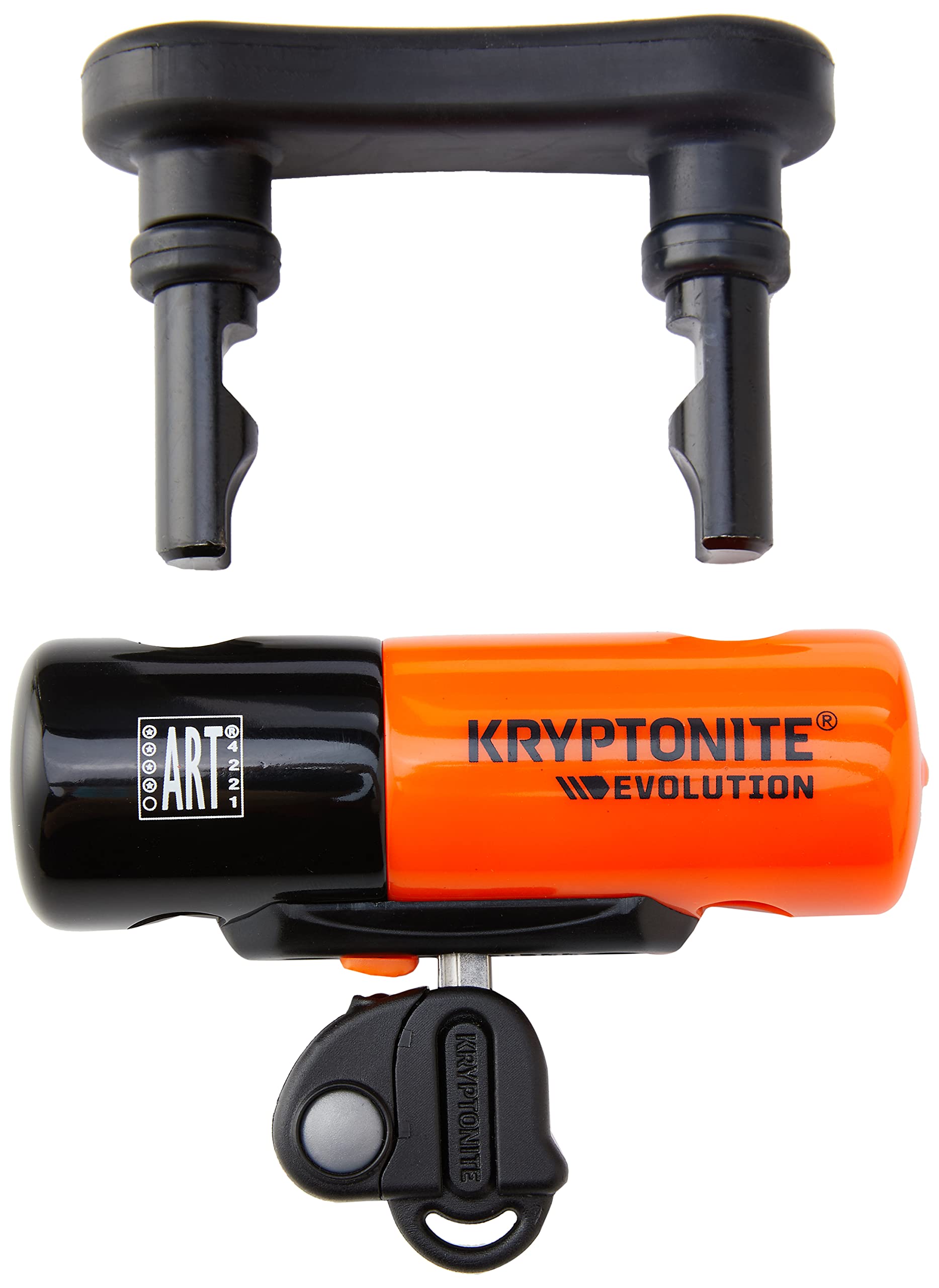 Kryptonite Evolution Compact Disc Lock- Orange 13mm Hardened Steel