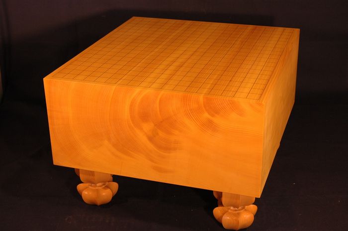 宮崎県産本榧 天柾 六寸三分碁盤