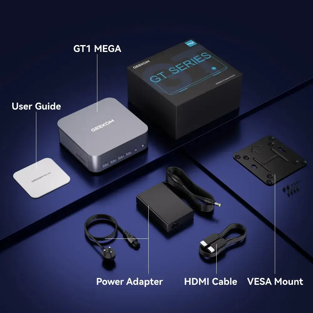 GEEKOM GT1 Mega AI Mini PC - Intel Core Ultra 9-185H