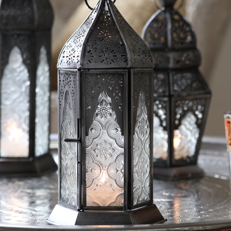 モロッコランタン・キャンドルホルダー 高さ24cm オリエンタルランプ6